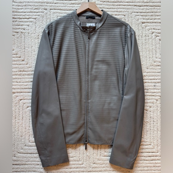 Armani Collezioni leather jacket